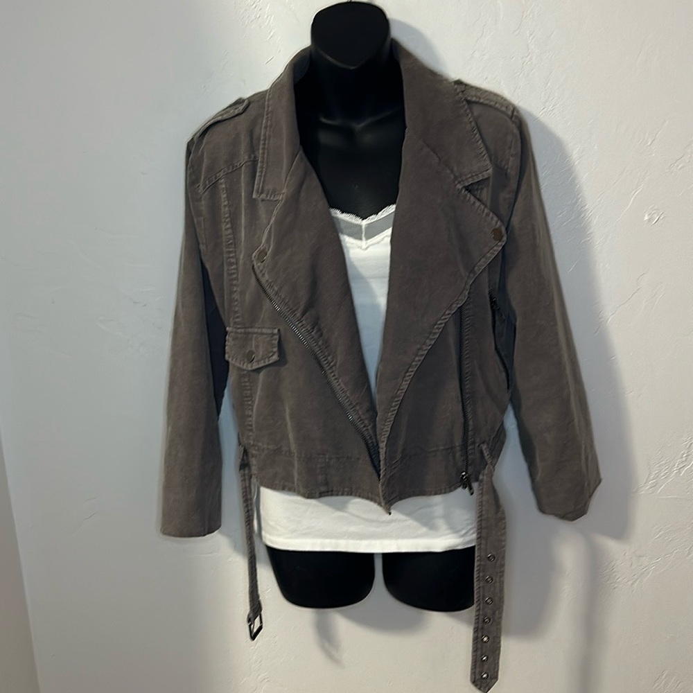 Sadie & Sage light weight taupe corduroy jacket M